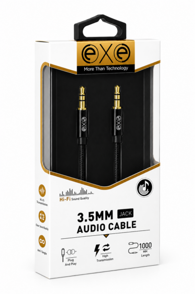 EXE 3.5mm AUX Ses Kablosu HiFi Kalite